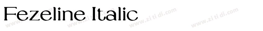 Fezeline Italic字体转换